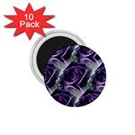 Purple Flower Rose Petals Plant 1.75  Magnets (10 pack)  Front