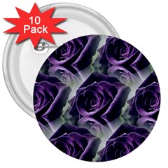 Purple Flower Rose Petals Plant 3  Buttons (10 Pack)  by Jancukart