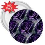 Purple Flower Rose Petals Plant 3  Buttons (100 pack)  Front