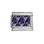 Purple Flower Rose Petals Plant Italian Charm (9mm) Front