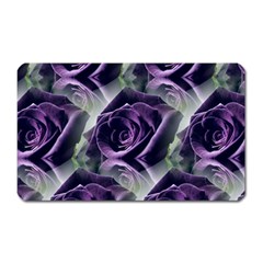 Purple Flower Rose Petals Plant Magnet (rectangular) by Jancukart