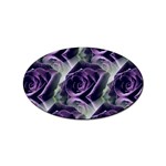 Purple Flower Rose Petals Plant Sticker Oval (100 pack) Front