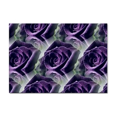 Purple Flower Rose Petals Plant Sticker A4 (10 Pack) by Jancukart