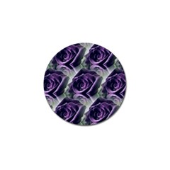 Purple Flower Rose Petals Plant Golf Ball Marker by Jancukart