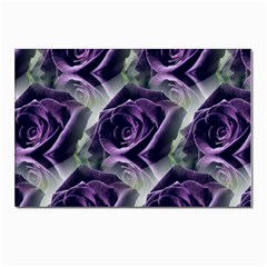 Purple Flower Rose Petals Plant Postcard 4 x 6  (pkg Of 10) by Jancukart