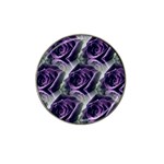 Purple Flower Rose Petals Plant Hat Clip Ball Marker (10 pack) Front