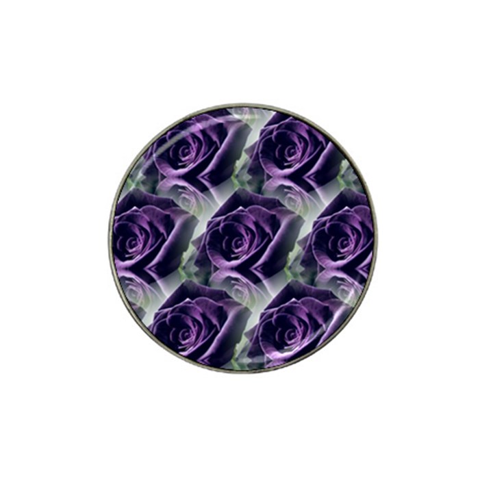 Purple Flower Rose Petals Plant Hat Clip Ball Marker (10 pack)