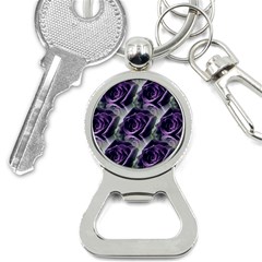 Purple Flower Rose Petals Plant Bottle Opener Key Chain by Jancukart