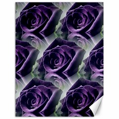 Purple Flower Rose Petals Plant Canvas 12  X 16 