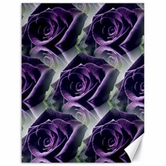 Purple Flower Rose Petals Plant Canvas 18  X 24  by Jancukart