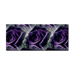 Purple Flower Rose Petals Plant Hand Towel by Jancukart