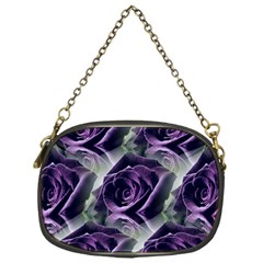 Purple Flower Rose Petals Plant Chain Purse (one Side) by Jancukart