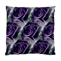 Purple Flower Rose Petals Plant Standard Cushion Case (one Side) by Jancukart