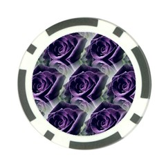 Purple Flower Rose Petals Plant Poker Chip Card Guard (10 Pack) by Jancukart