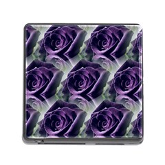 Purple Flower Rose Petals Plant Memory Card Reader (square 5 Slot) by Jancukart