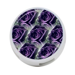 Purple Flower Rose Petals Plant 4-port Usb Hub (two Sides) by Jancukart