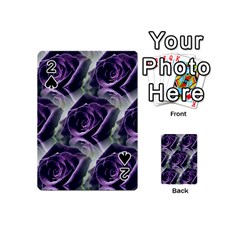 Purple Flower Rose Petals Plant Playing Cards 54 Designs (mini) by Jancukart