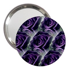 Purple Flower Rose Petals Plant 3  Handbag Mirrors by Jancukart