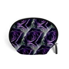 Purple Flower Rose Petals Plant Accessory Pouch (small)