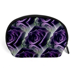 Purple Flower Rose Petals Plant Accessory Pouch (large)