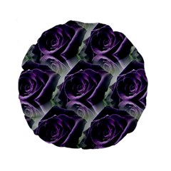 Purple Flower Rose Petals Plant Standard 15  Premium Flano Round Cushions by Jancukart