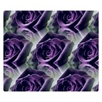 Purple Flower Rose Petals Plant Premium Plush Fleece Blanket (Small) 50 x40  Blanket Front