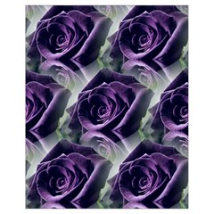 Purple Flower Rose Petals Plant Drawstring Bag (small)