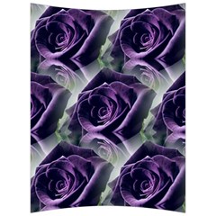 Purple Flower Rose Petals Plant Back Support Cushion by Jancukart