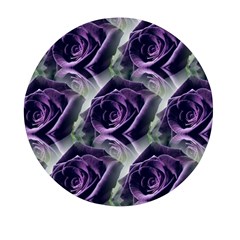 Purple Flower Rose Petals Plant Mini Round Pill Box by Jancukart