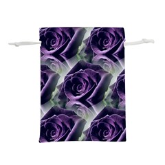 Purple Flower Rose Petals Plant Lightweight Drawstring Pouch (m)