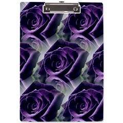 Purple Flower Rose Petals Plant A4 Acrylic Clipboard by Jancukart