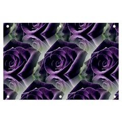 Purple Flower Rose Petals Plant Banner And Sign 6  X 4  by Jancukart