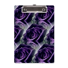 Purple Flower Rose Petals Plant A5 Acrylic Clipboard