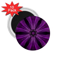 Pattern Purple Symmetry Dark 2 25  Magnets (10 Pack) 