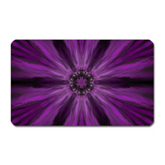 Pattern Purple Symmetry Dark Magnet (rectangular)