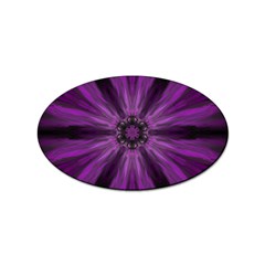 Pattern Purple Symmetry Dark Sticker Oval (100 Pack) by Jancukart