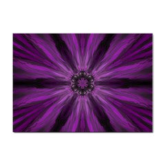 Pattern Purple Symmetry Dark Sticker A4 (100 Pack)