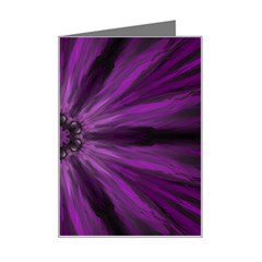 Pattern Purple Symmetry Dark Mini Greeting Card