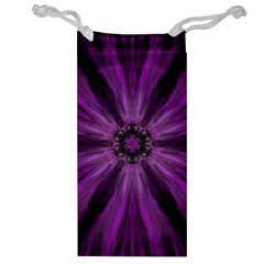 Pattern Purple Symmetry Dark Jewelry Bag by Jancukart