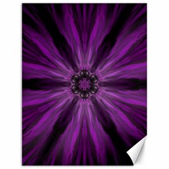 Pattern Purple Symmetry Dark Canvas 12  X 16 