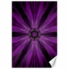 Pattern Purple Symmetry Dark Canvas 12  X 18  by Jancukart