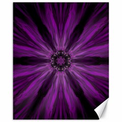 Pattern Purple Symmetry Dark Canvas 16  X 20 