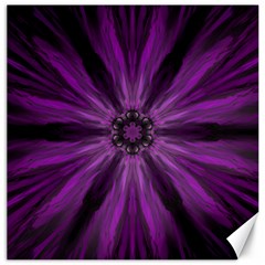 Pattern Purple Symmetry Dark Canvas 20  X 20 