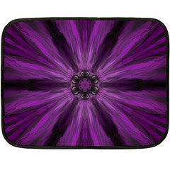 Pattern Purple Symmetry Dark Fleece Blanket (mini)