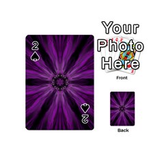 Pattern Purple Symmetry Dark Playing Cards 54 Designs (mini)