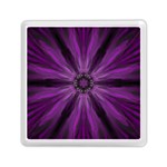 Pattern Purple Symmetry Dark Memory Card Reader (Square) Front