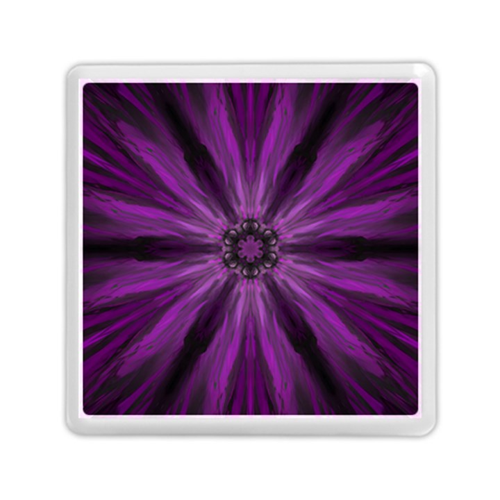 Pattern Purple Symmetry Dark Memory Card Reader (Square)