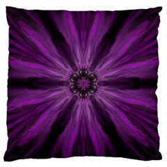 Pattern Purple Symmetry Dark Large Cushion Case (one Side)