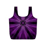 Pattern Purple Symmetry Dark Full Print Recycle Bag (S) Back