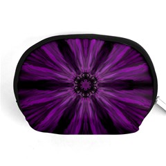 Pattern Purple Symmetry Dark Accessory Pouch (medium)